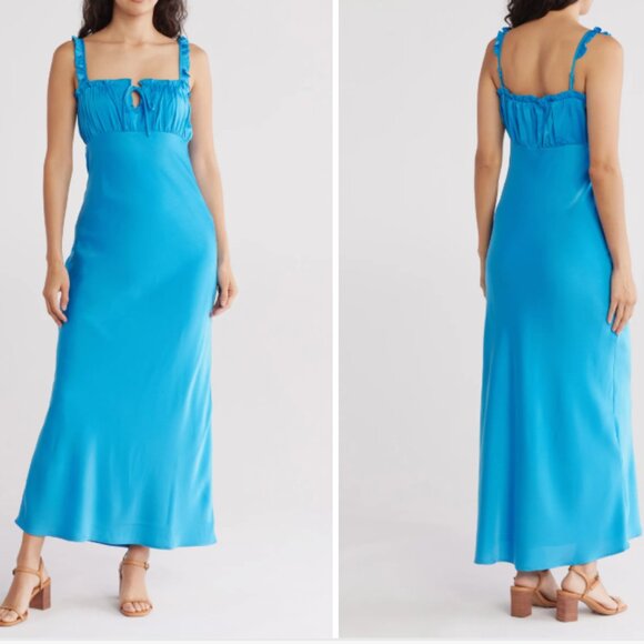 WAYF Gathered Empire Waist Slipdress - Picture 1 of 2